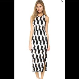 Rag and Bone Olympia geometric midi dress